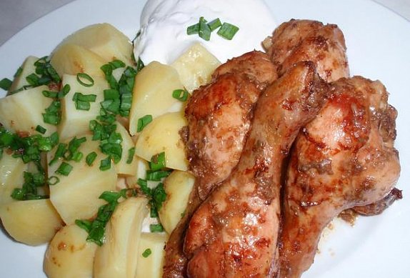 Česnekovo-zázvorové kuřecí (nejen) paličky